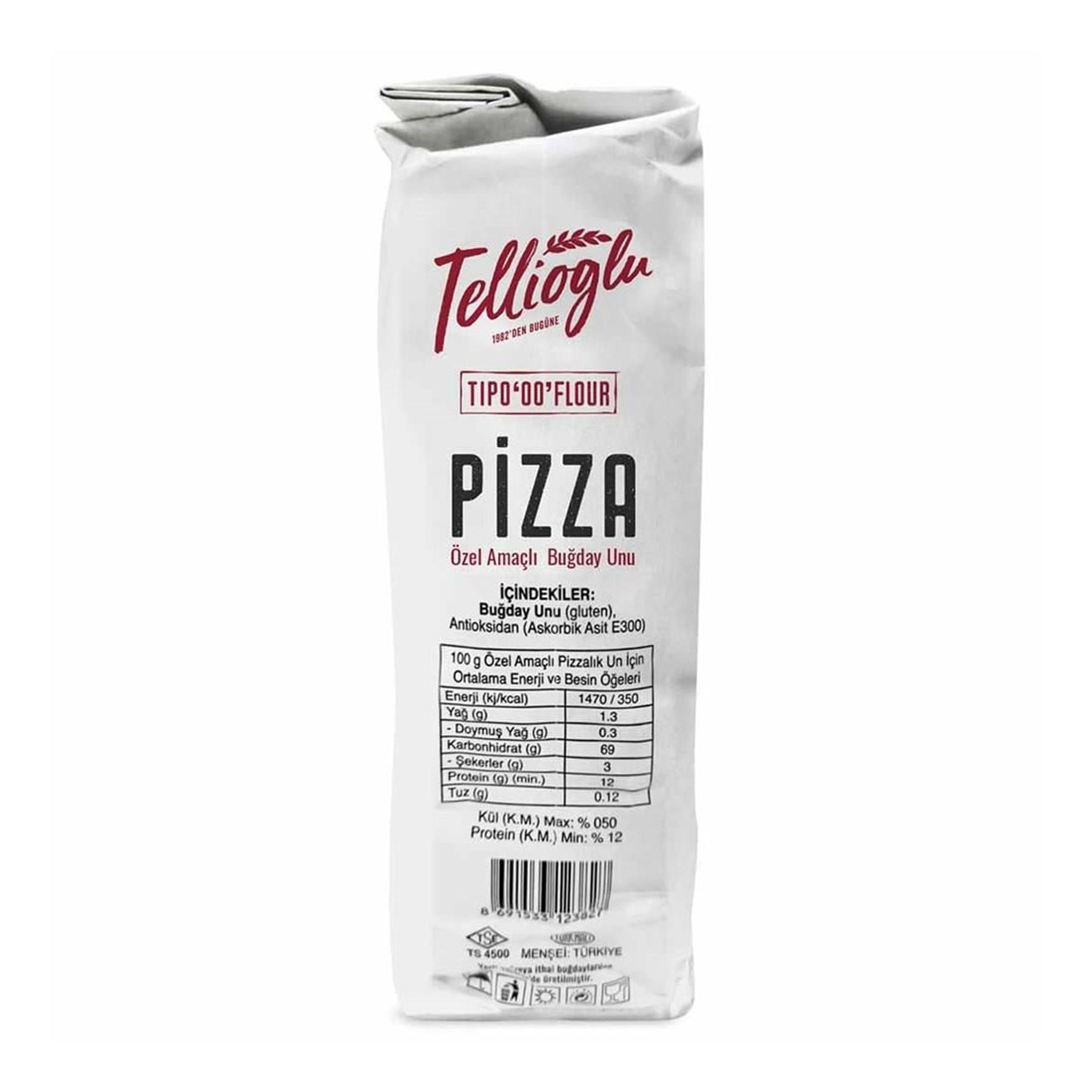 Tellioğlu Pizza Unu Özel Amaçlı Buğday Unu 1000 g e
