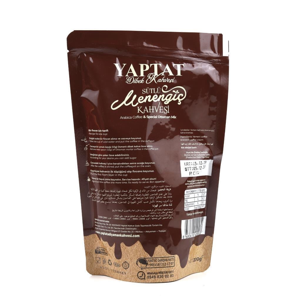 Yaptat Sütlü Menengiç Dibek Kahvesi 200 g ℮