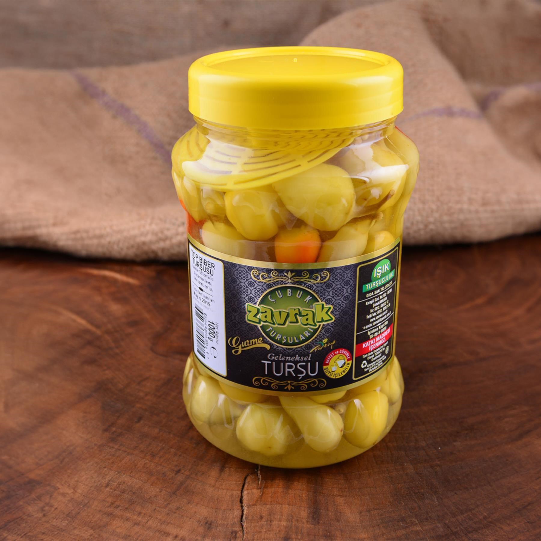 Zavrak Top Biber Turşusu Orta Boy 1000 g e
