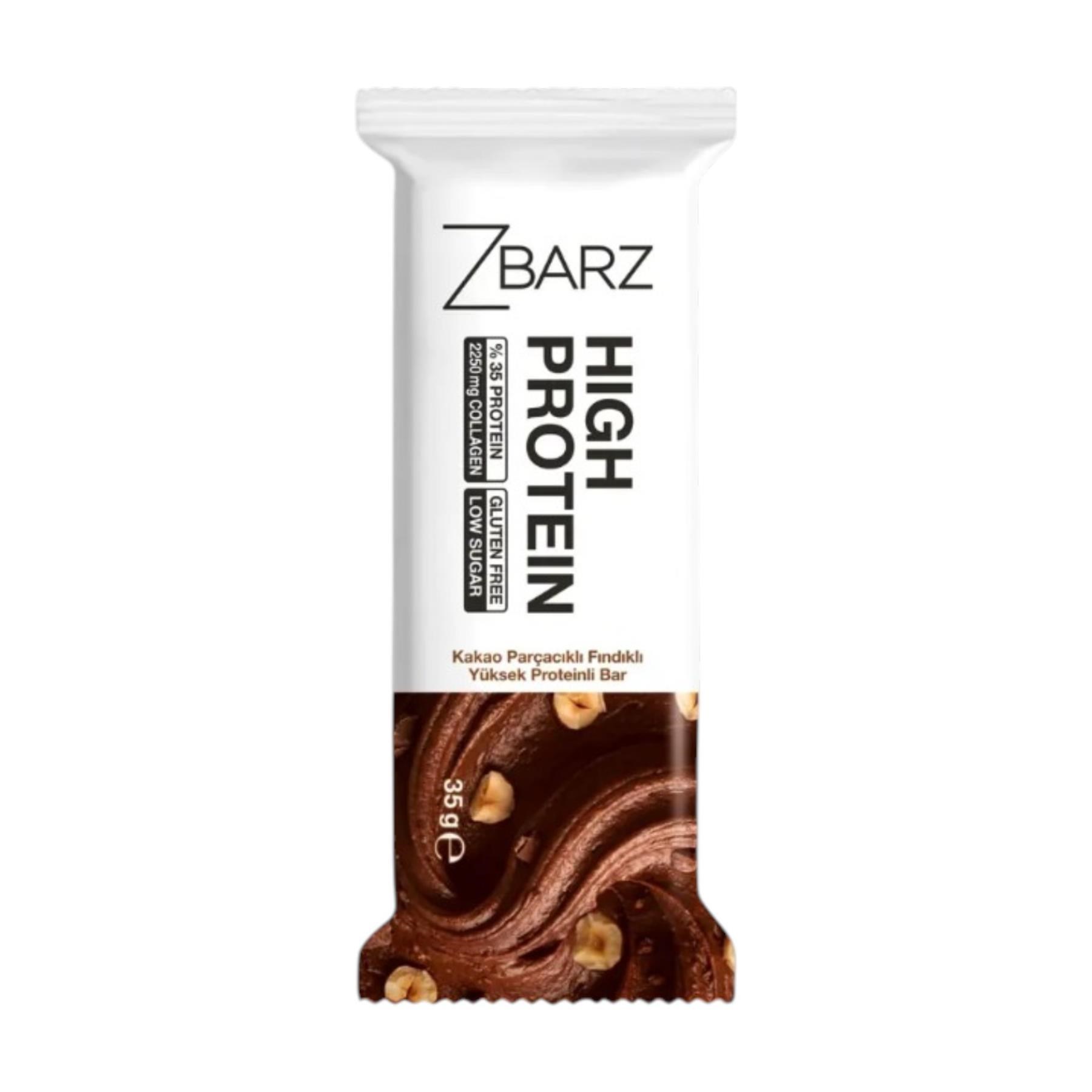 Zbarz Protein bar - Kakao Parçaçıklı Fındıklı 35 g e