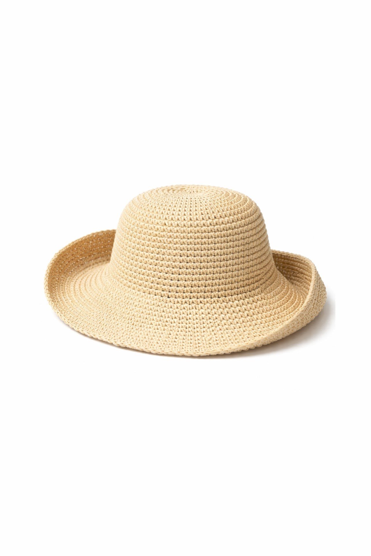 Bej Bucket Hasır Şapka