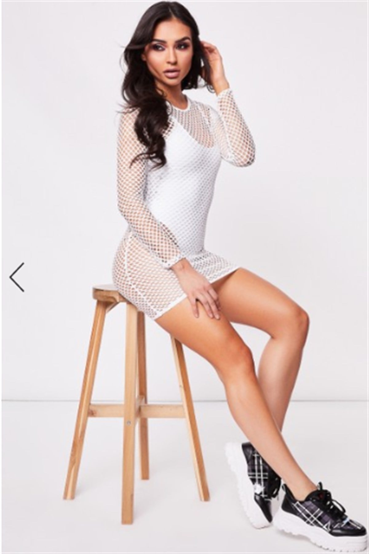 ESNEK FİLE KUMAŞ LİKRALI BEYAZ PLAJ ELBİSESİ BEYAZ FİLE ELBİSE FESTİVAL ELBİSESİ BURNINGMAN DRESS BEACHWEAR CLUBWEAR DNM-525-beyaz