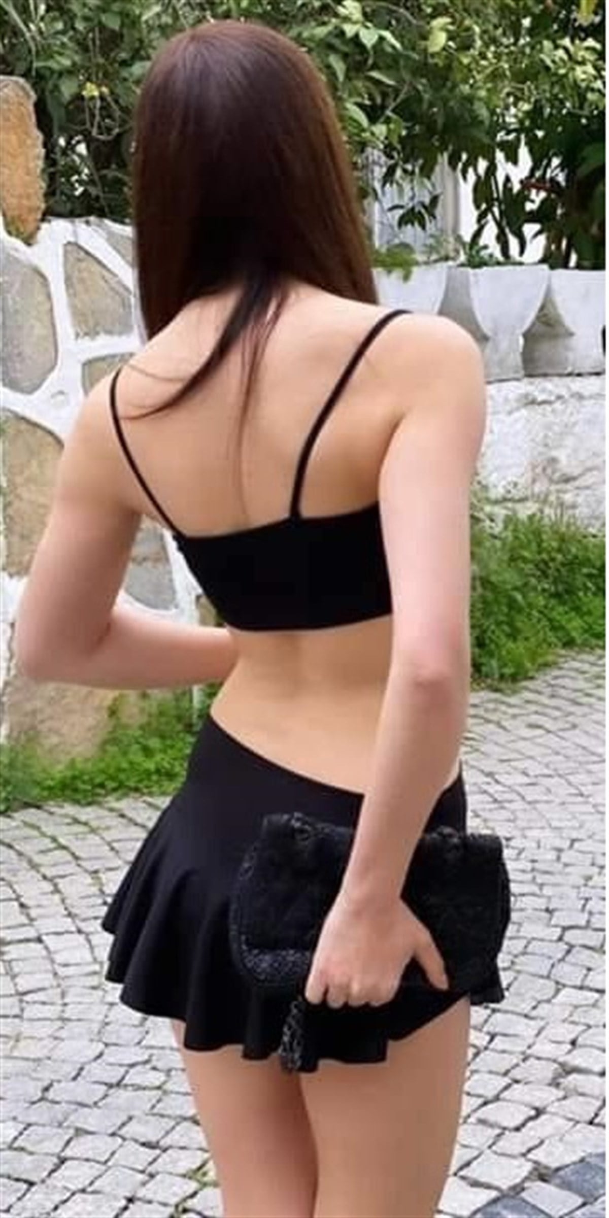 ESNEK KUMAŞ DOLGUSUZ BÜSTİYER VE ŞORT ETEK TAKIM SİYAH MİNİ ETEK VE BÜSTİYER TAKIM BLACK TOP AND SKIRT SET BLACK GOGO COSTUME KY-109-siyah
