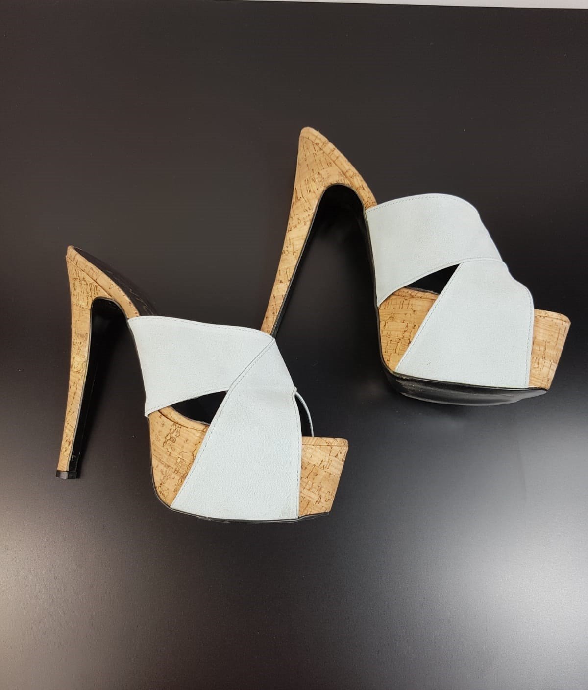 İNCE TOPUKLU UCU AÇIK YAZLIK TERLİK PLATFORM TABANLI BAYAN TERLİK YAZLIK İNCE TOPUKLU BAYAN AYAKKABI HIGH HEELS BLACK WOMAN SHOES BYNSPT-012-1