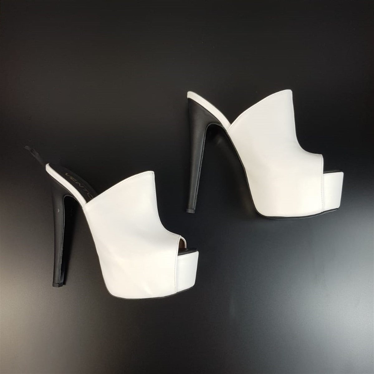 İNCE TOPUKLU UCU AÇIK YAZLIK TERLİK PLATFORM TABANLI BAYAN TERLİK YAZLIK İNCE TOPUKLU BAYAN AYAKKABI HIGH HEELS BLACK WOMAN SHOES BYNSPT-013-2