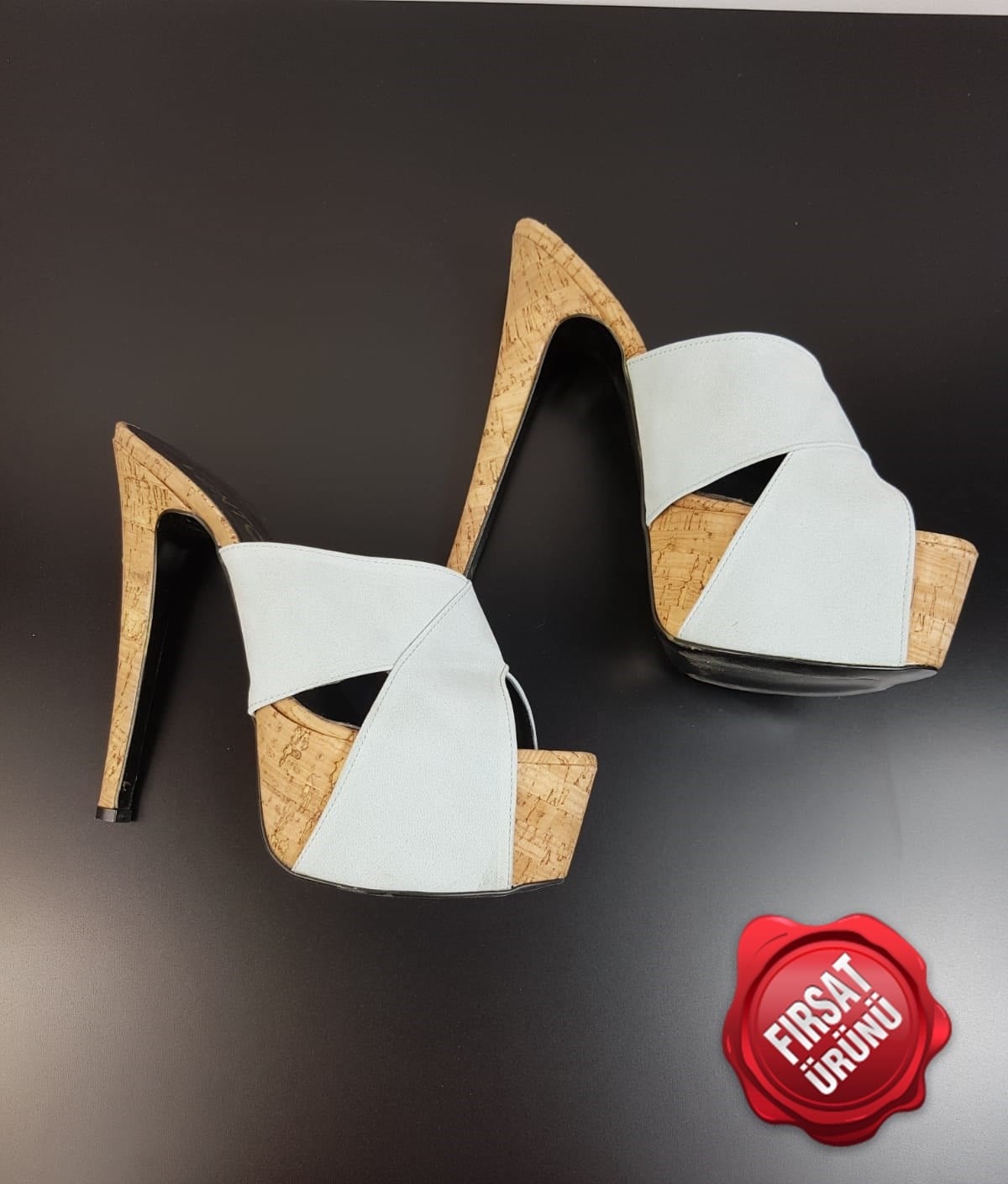 İNCE TOPUKLU UCU AÇIK YAZLIK TERLİK PLATFORM TABANLI BAYAN TERLİK YAZLIK İNCE TOPUKLU BAYAN AYAKKABI HIGH HEELS BLACK WOMAN SHOES BYNSPT-012-1