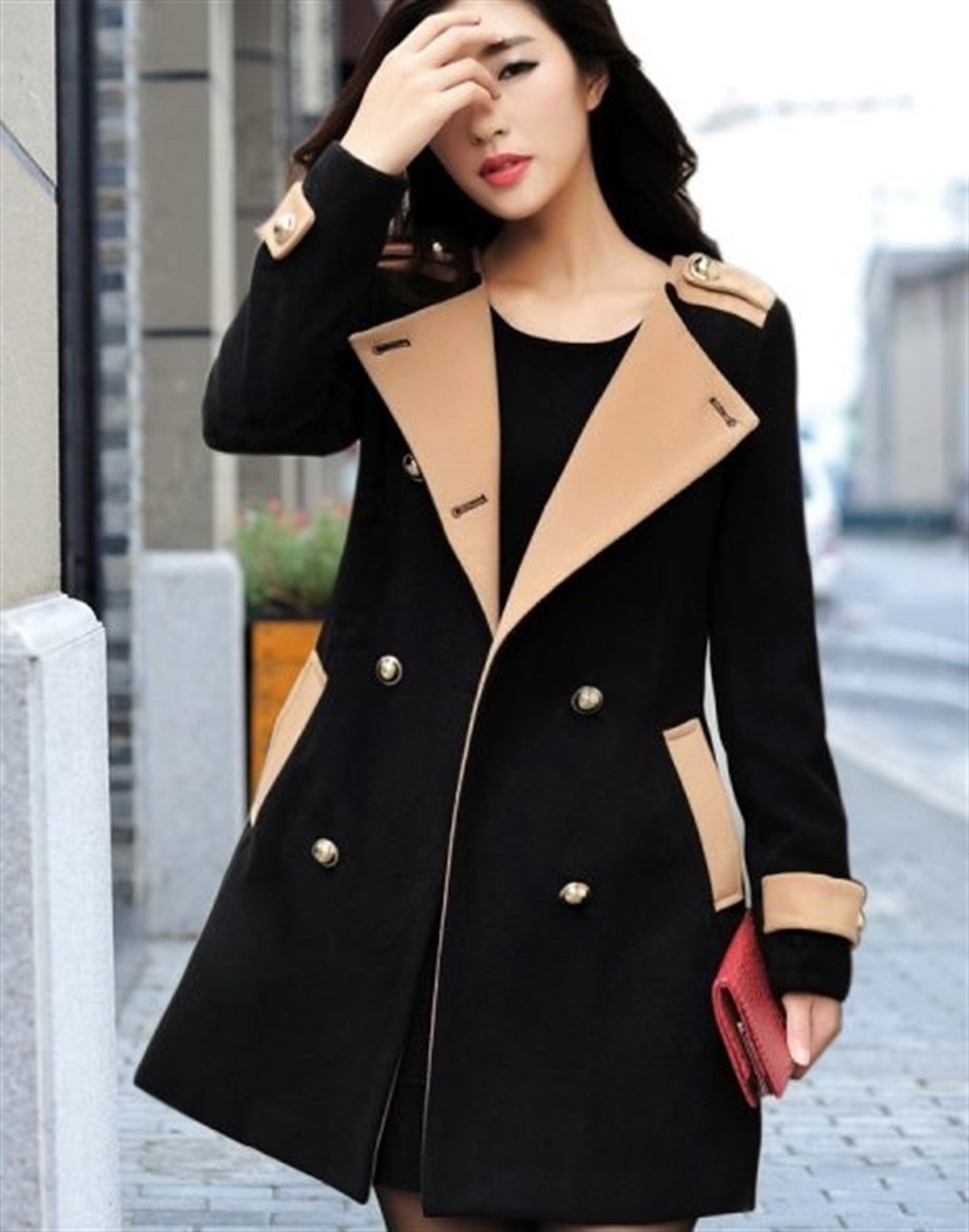 JAPON STYLE SİYAH KAŞE MONT KOREAN STYLE MONT-001