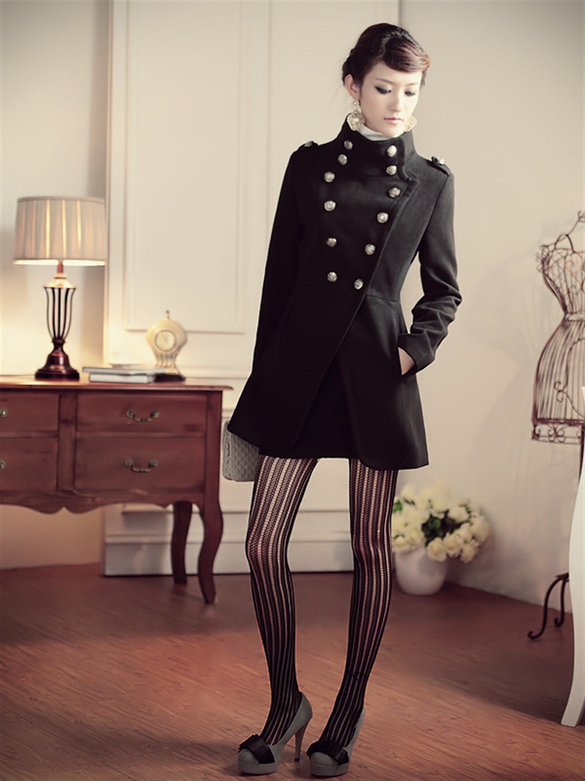 JAPON STYLE SİYAH KAŞE MONT KOREAN STYLE MONT-002