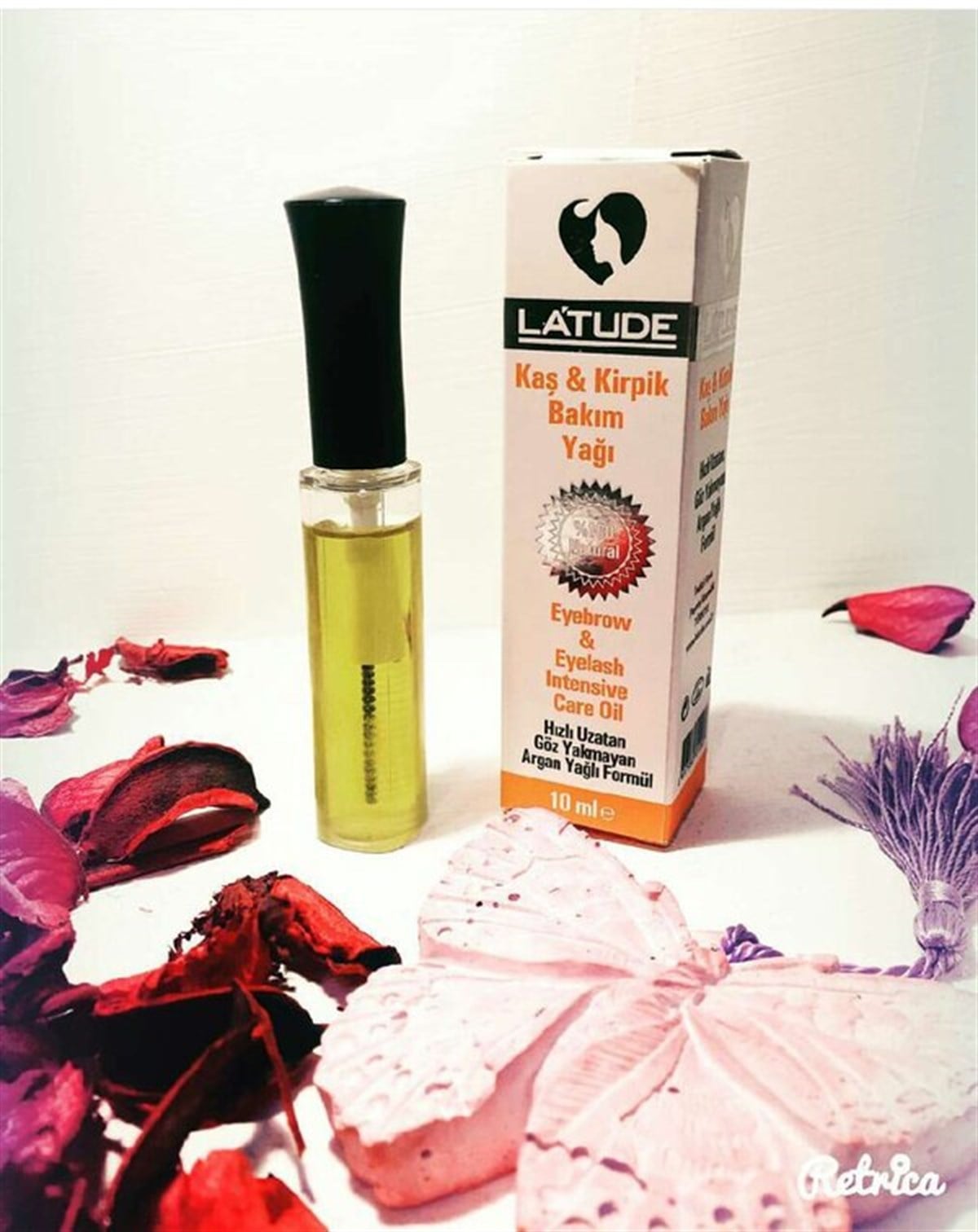 LATUDE KAŞ KİRPİK BAKIM YAĞI ARGAN YAĞLI BAKIM YAĞI KİRPİK YAĞI KAŞ YAĞI EYEBROW EYELASH INTENSIVE CARE OIL LATUDE