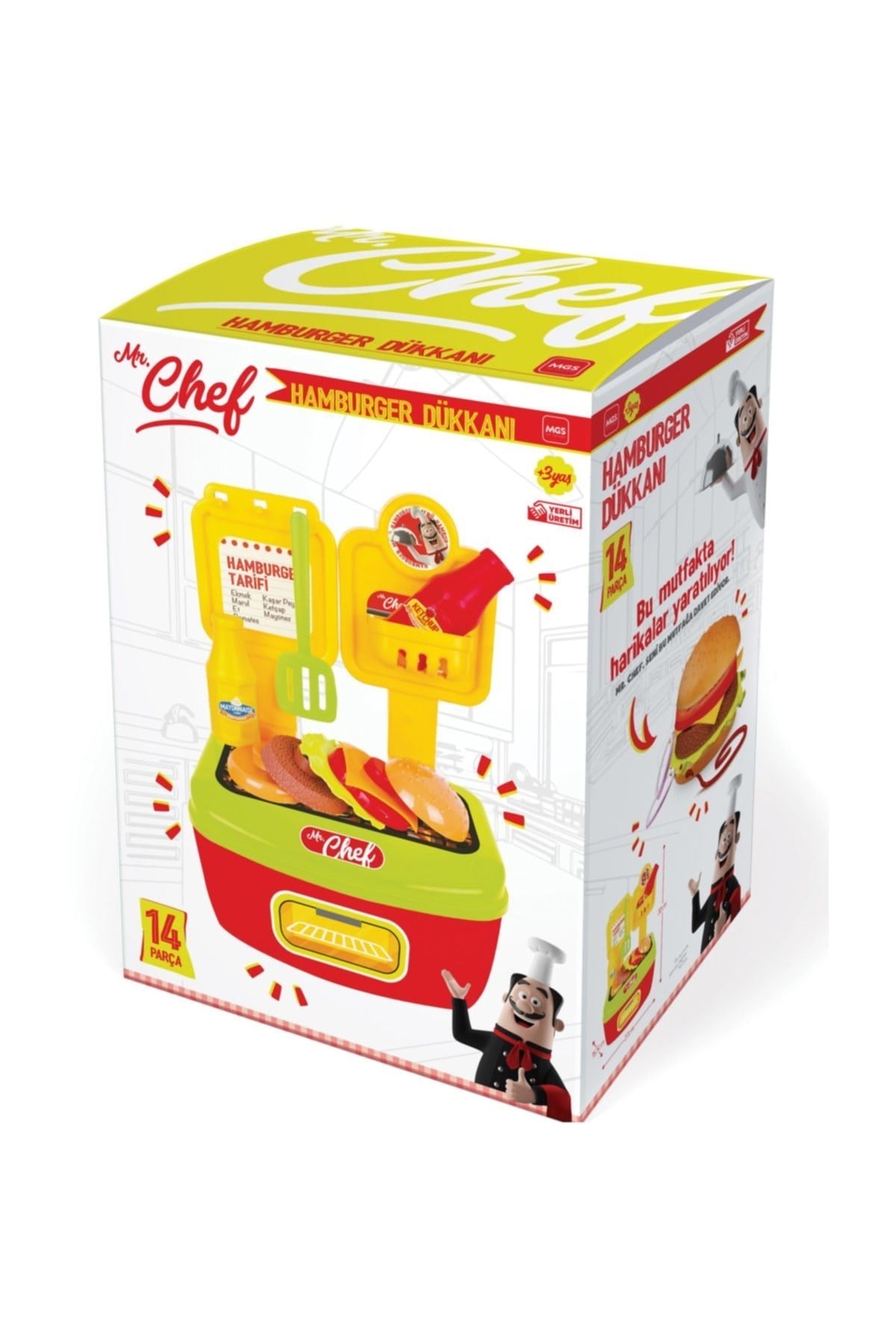 MGS OYUNCAK HAMBURGER DÜKKANI EĞİTİCİ ÖĞRETİCİ OYUNCAKLAR
