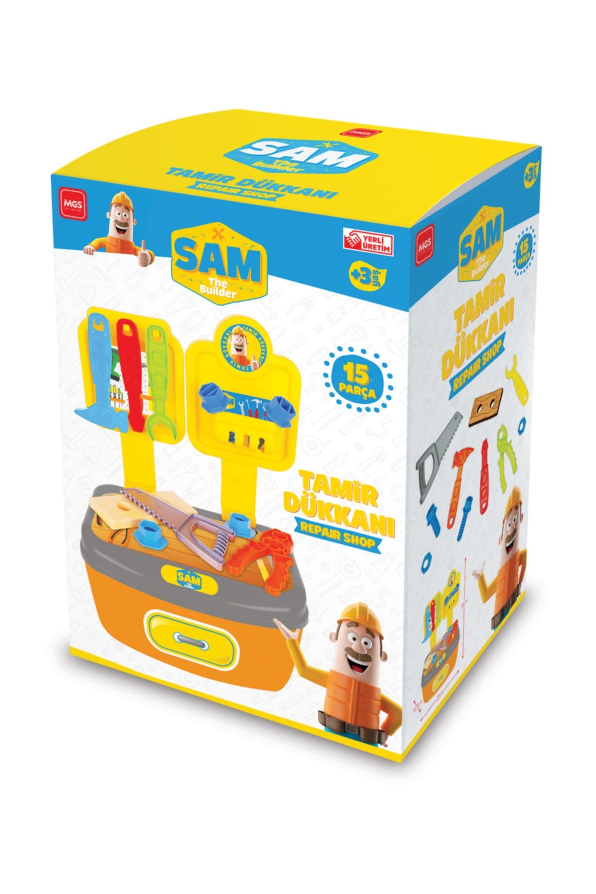 MGS OYUNCAK TAMİRCİ SAM SAM AMCA TAMİR DÜKKANI SETİ EĞİTİCİ ÖĞRETİCİ OYUNCAKLAR