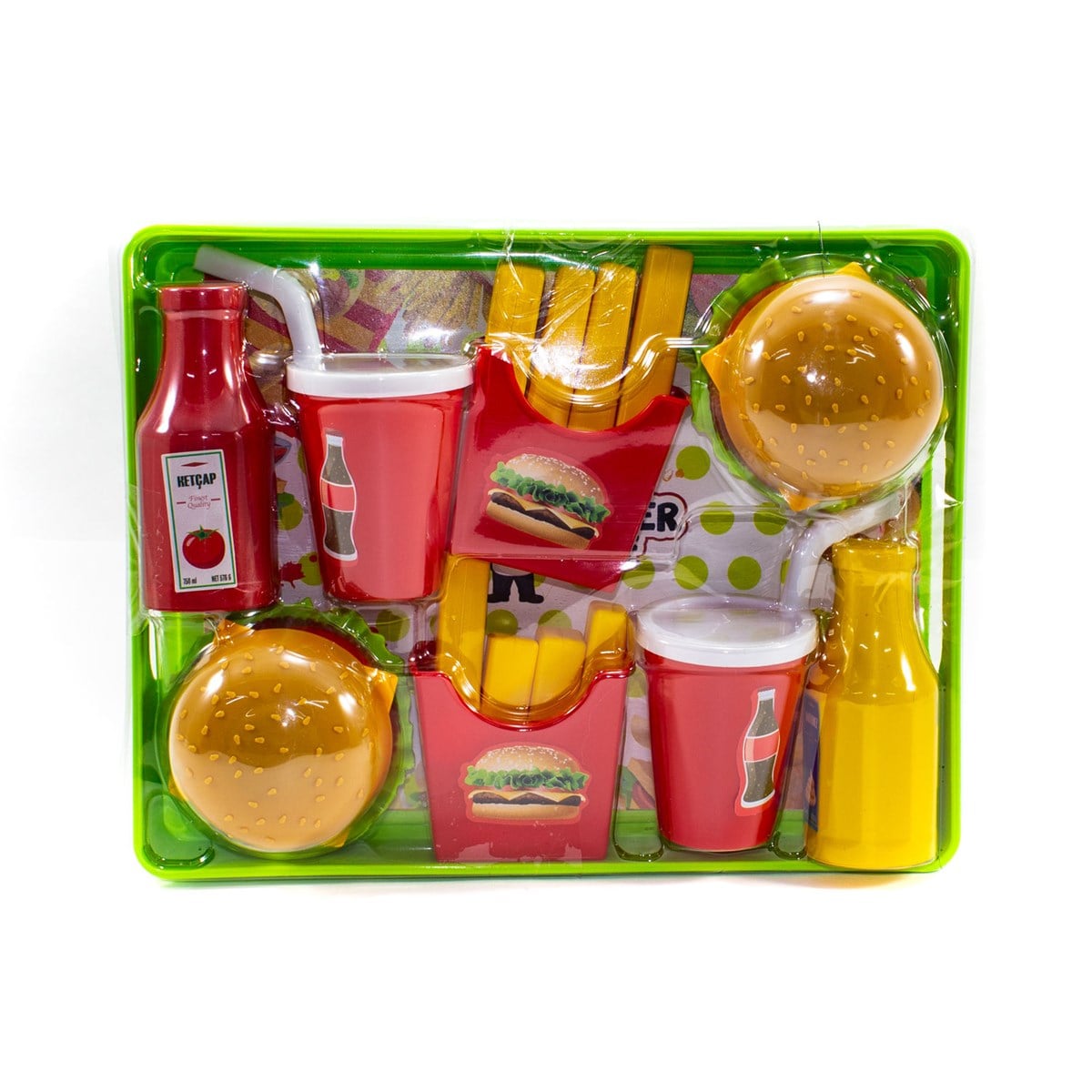 MGS OYUNCAK TEPSİLİ HAMBURGER SETİ EĞİTİCİ ÖĞRETİCİ OYUNCAKLAR