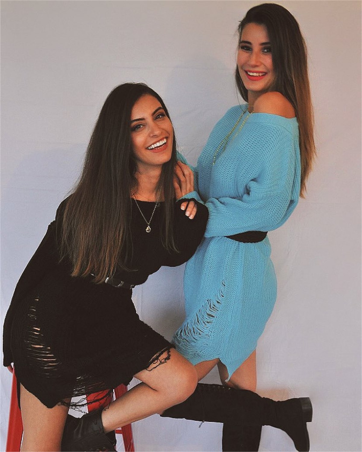 TRİKO KUMAŞ YIRDIK DETAYLI MAVİ MİNİ ELBİSE, TUNİK WOM-004-2