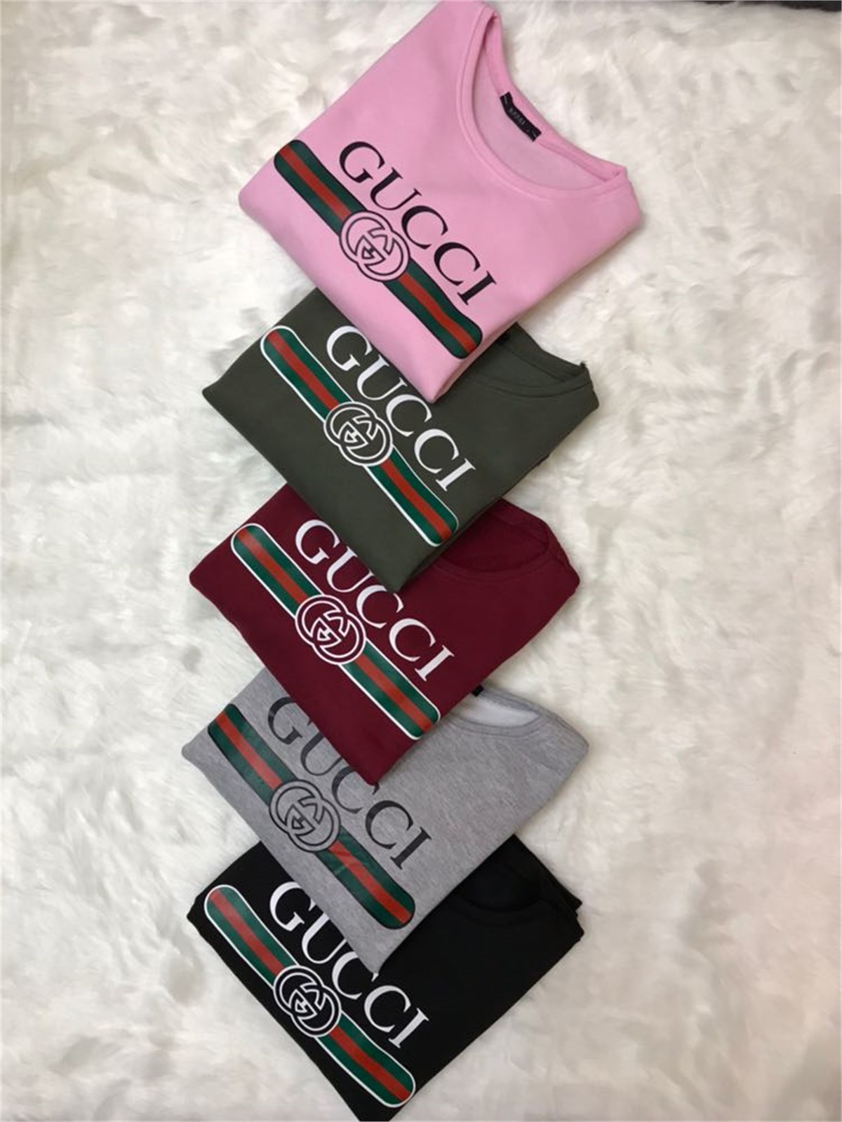 ÜÇ İPLİK İÇİ PAMUKLU GUCCİ BASKI BAYAN EŞOFMAN TAKIM CHP-111-1
