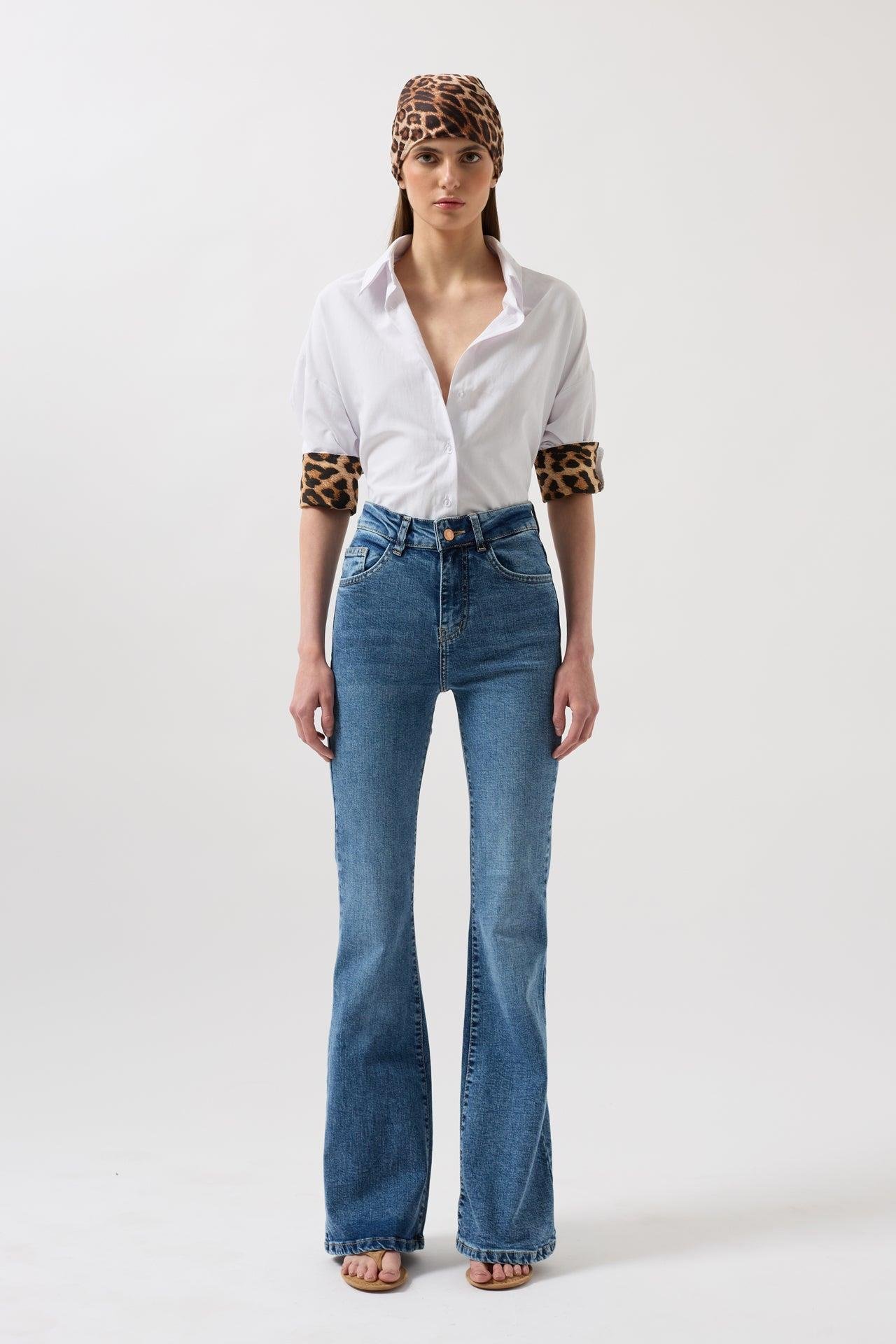 Yüksek Bel Basic Skinny Mavi Jean