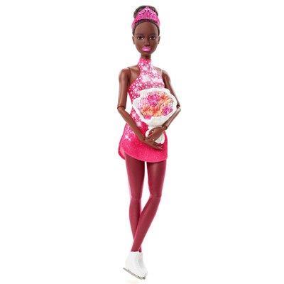 Barbie Buz Pateni Sporcusu Siyahi Bebek HCN31 Lisanslı Ürün
