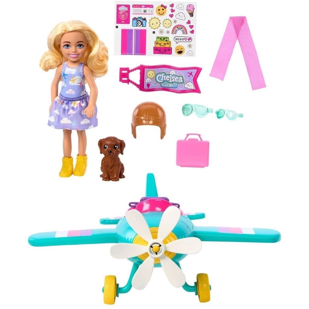 Barbie Chelsea'nin Pervaneli Mini Uçağı HTK38 Lisanslı Ürün