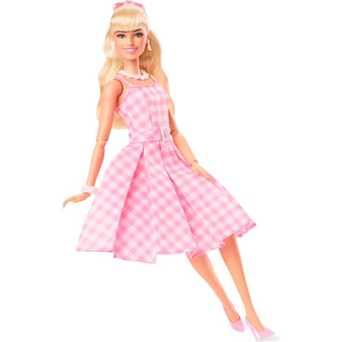 Barbie The Movie - Barbie Pembe Elbiseli Bebek HPJ96 Lisanslı Ürün