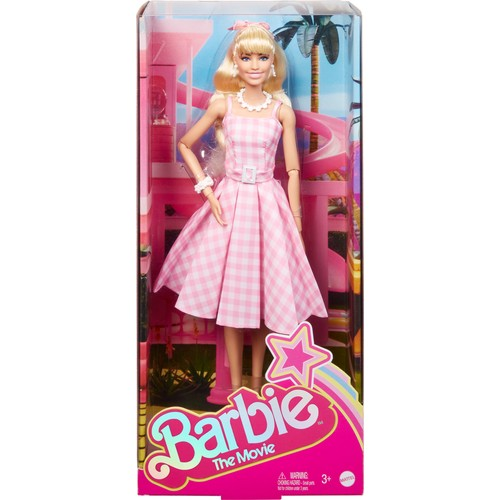 Barbie The Movie - Barbie Pembe Elbiseli Bebek HPJ96 Lisanslı Ürün