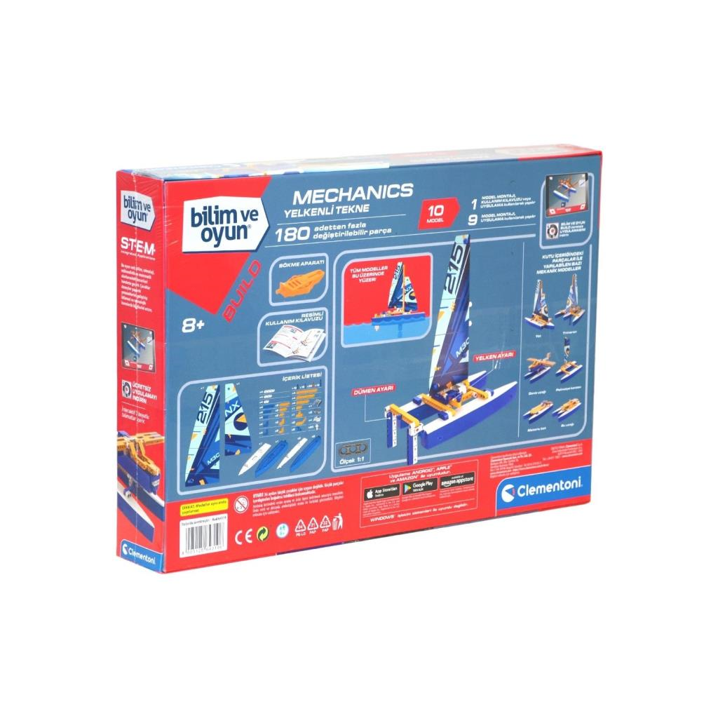 Clementoni 64319 Yelkenli Tekne Mekanik Laboratuarı bilim ve oyun