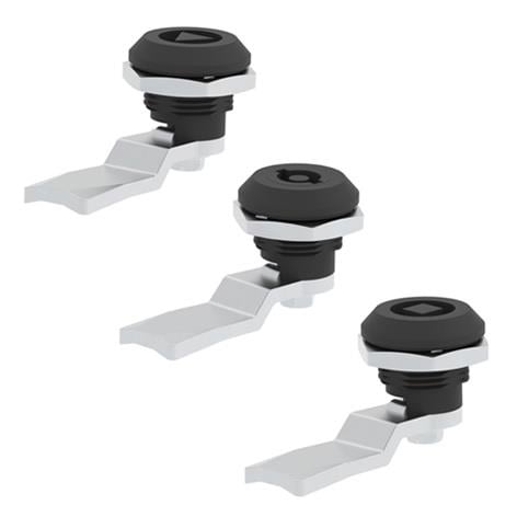 201PG.16.CM - Yaylı Pano Kilidi Üçgen Plastik Göbekli - OSKAR - Kilit - Yaylı Pano Kilidi