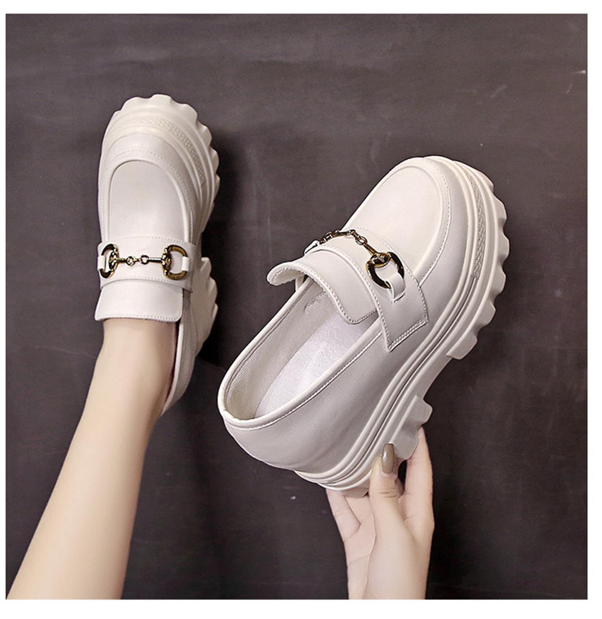 Dolgu Topuk Loafer 11 cm