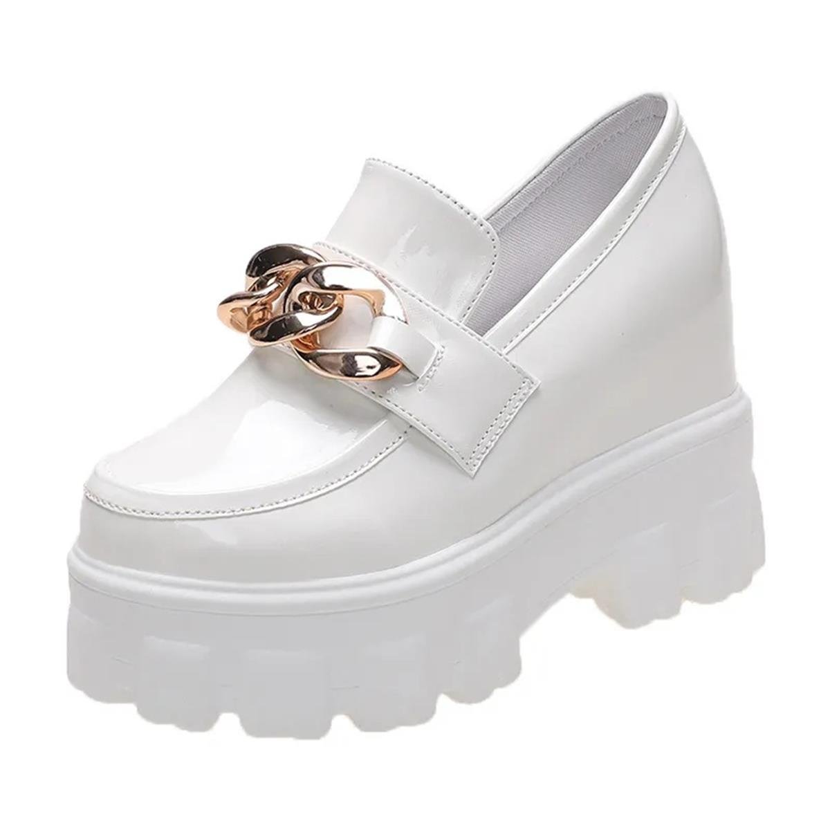 Dolgu Topuk Loafer 11 cm