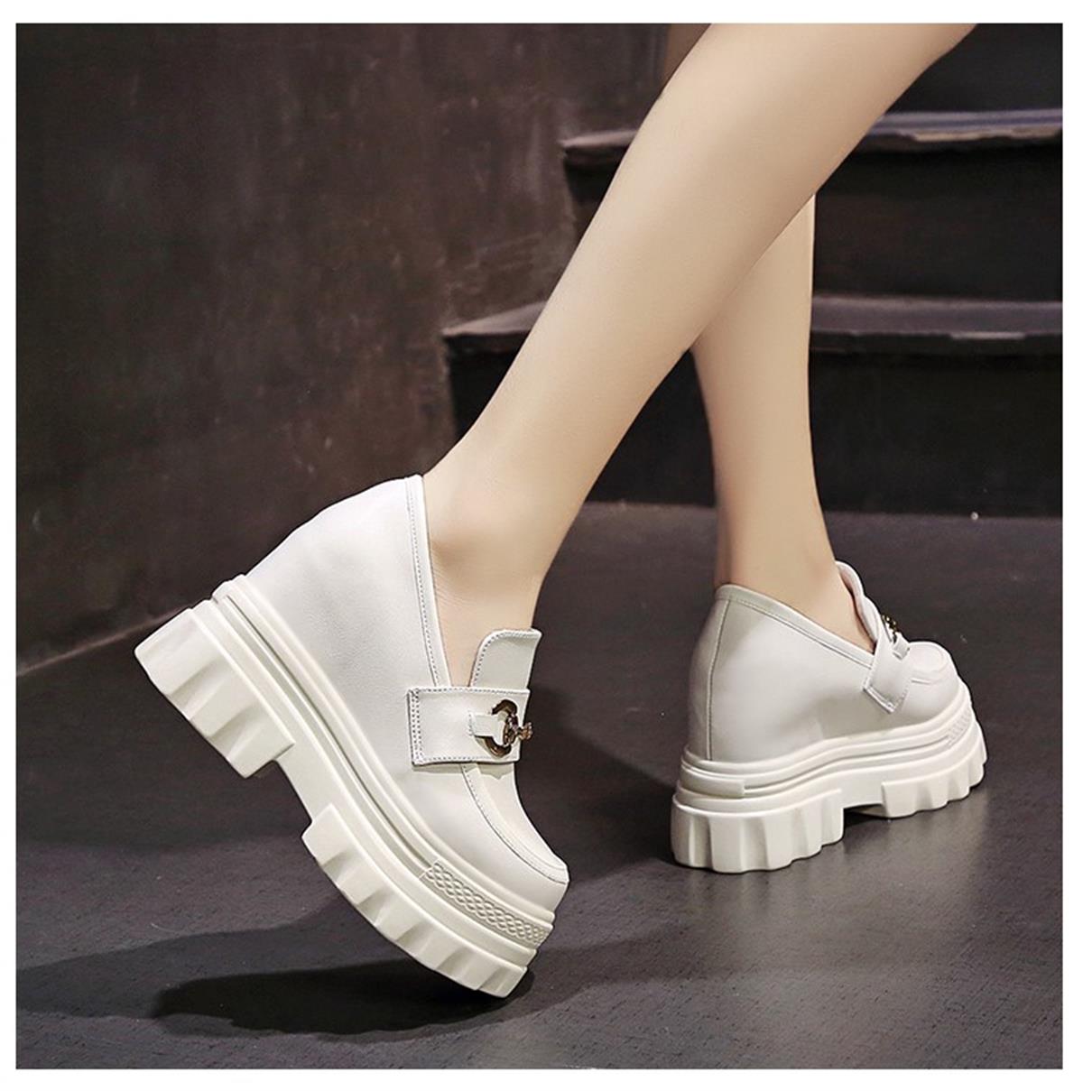 Dolgu Topuk Loafer 11 cm