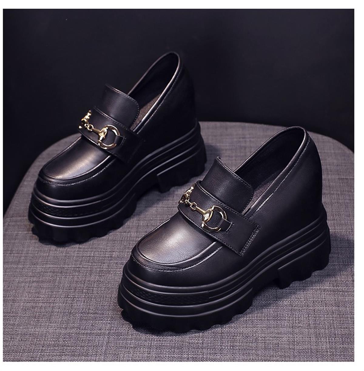 Dolgu Topuk Loafer 11 cm
