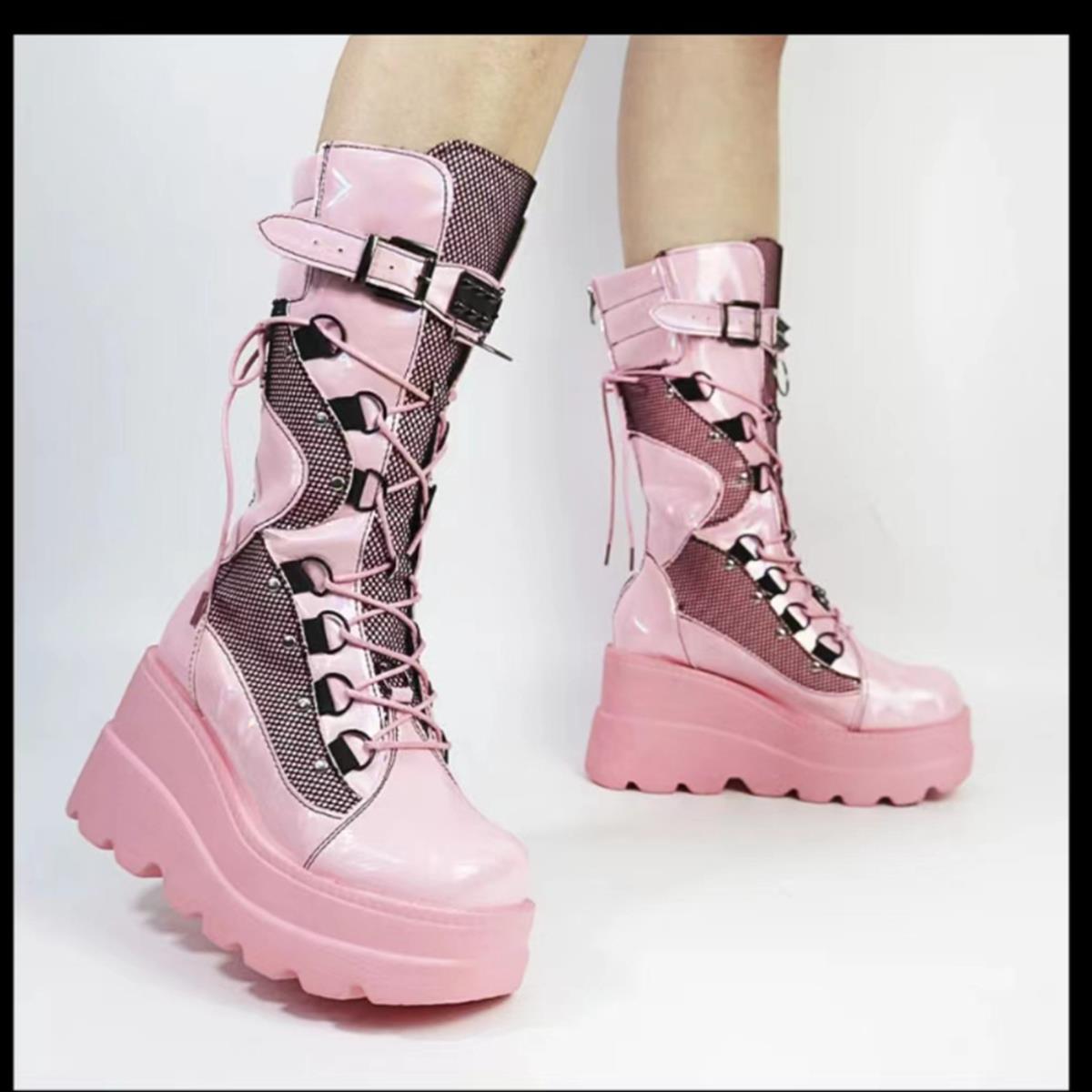 Dolgu Topuk Pembe Bot