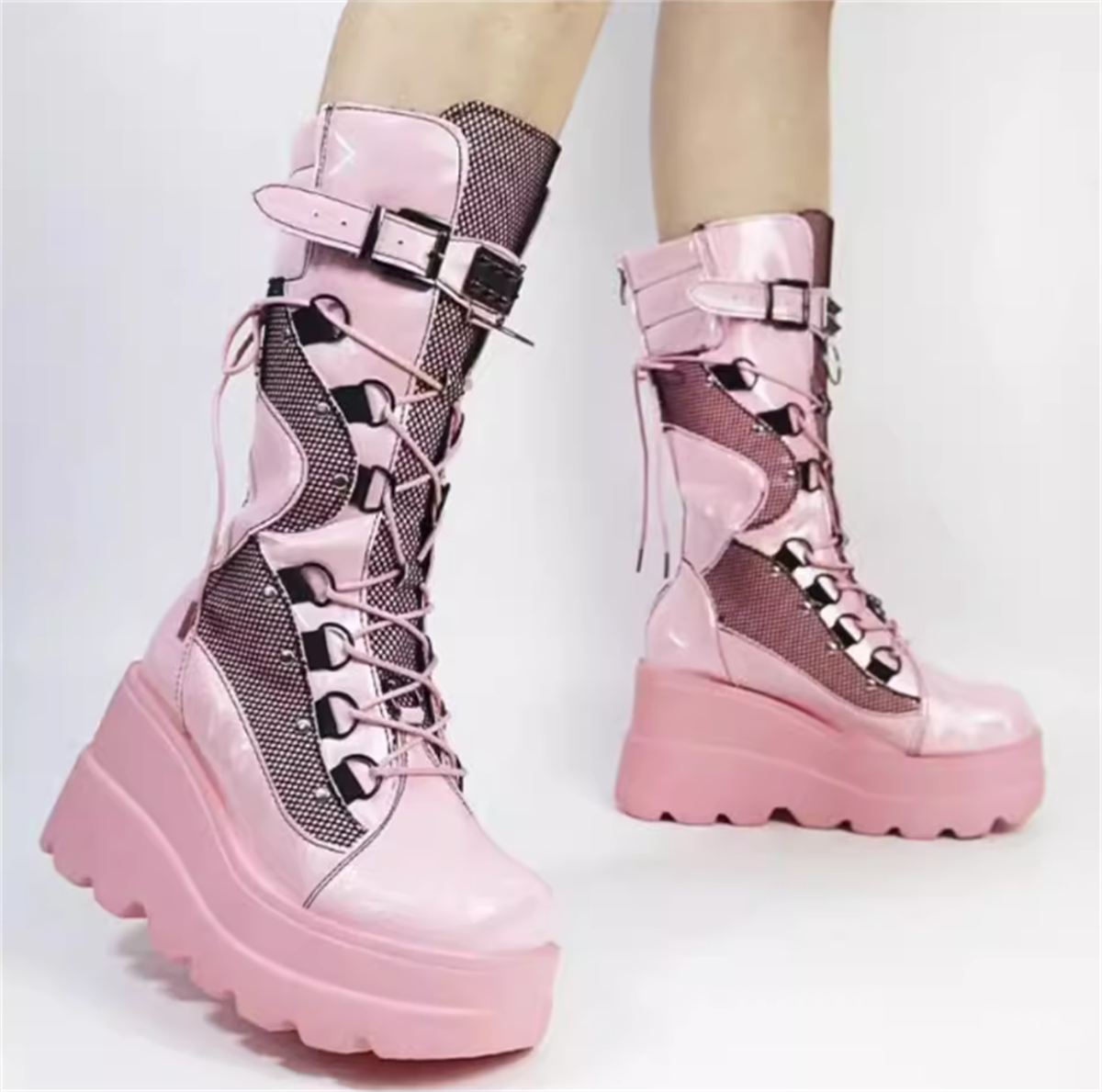 Dolgu Topuk Pembe Bot