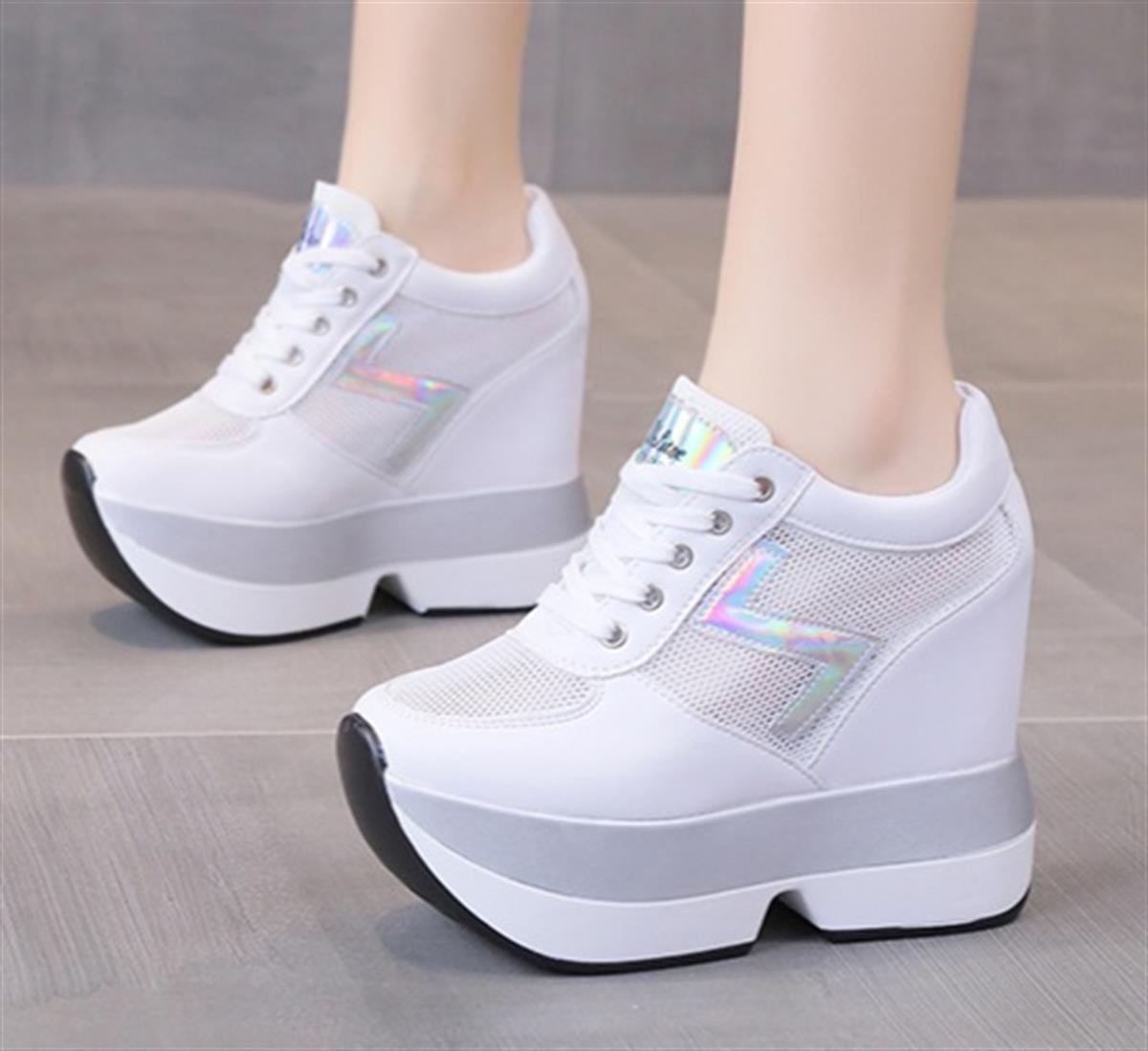 Gizli Topuk Spor Ayakkabı 12 cm