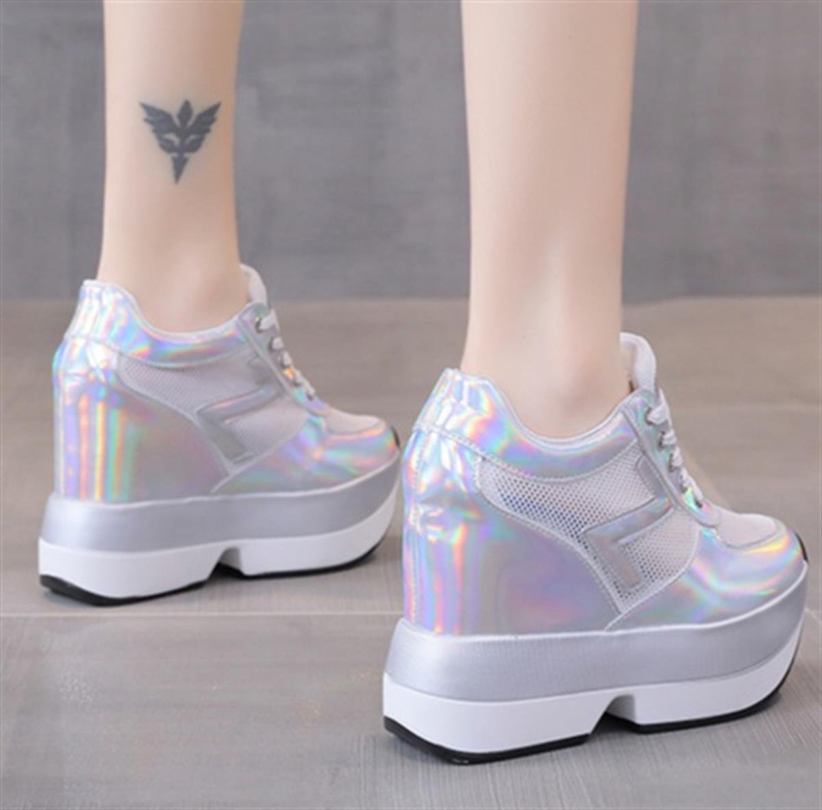 Gizli Topuk Spor Ayakkabı 12 cm