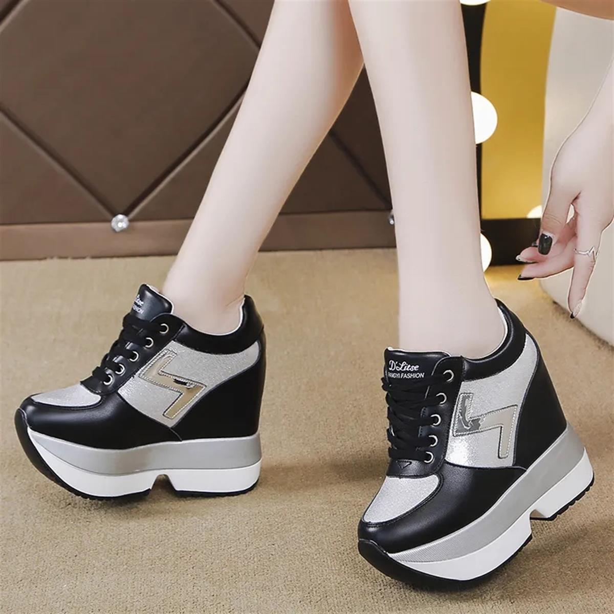 Gizli Topuk Spor Ayakkabı 12 cm