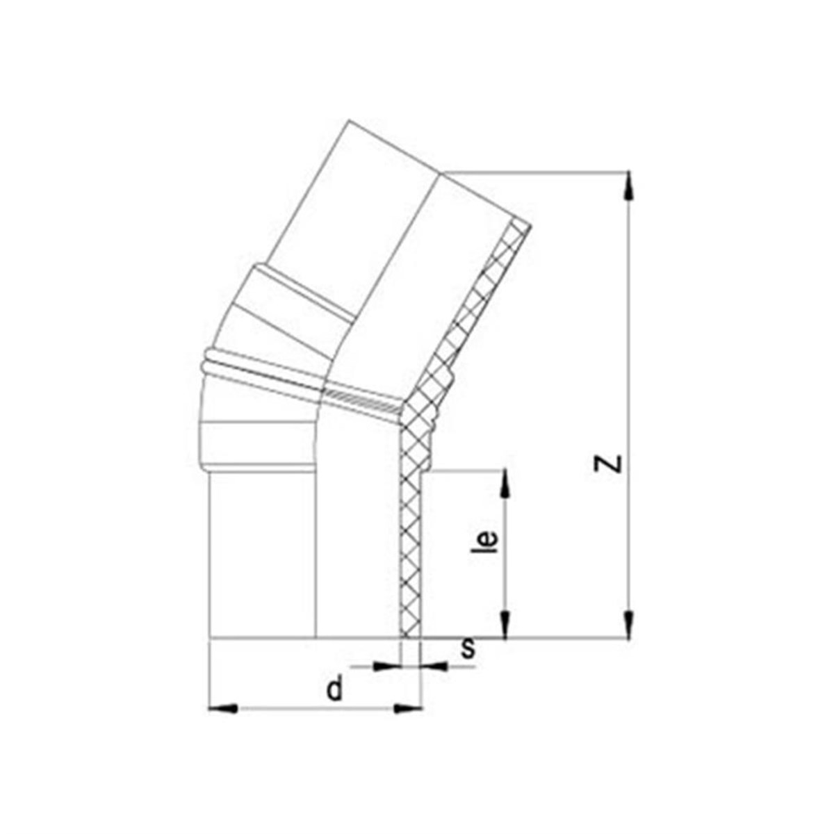 30° SPİGOT DİRSEK