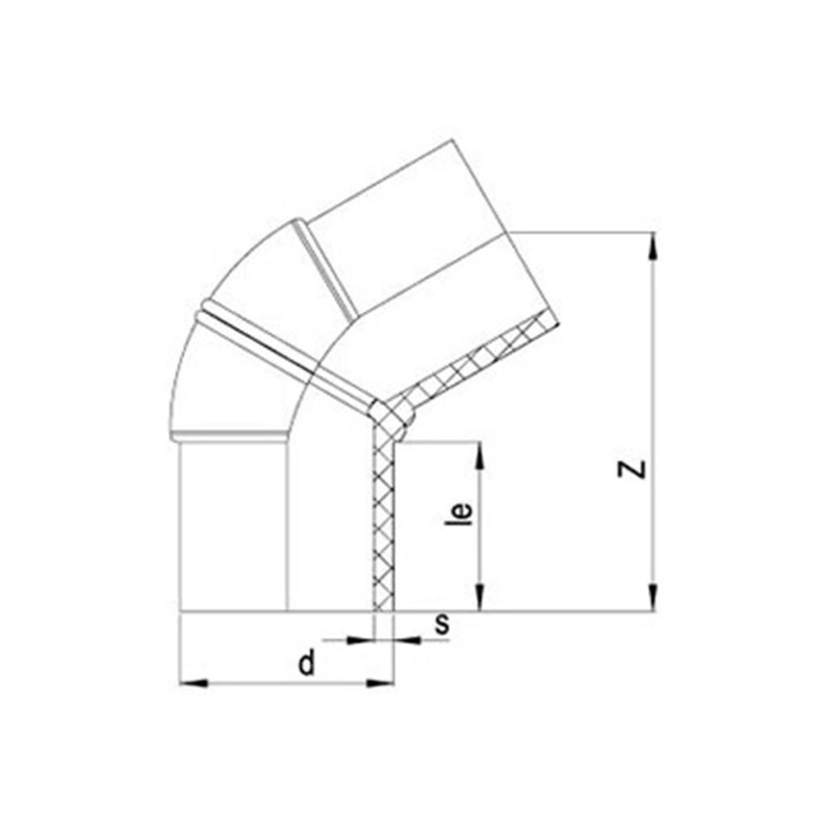60° SPİGOT DİRSEK