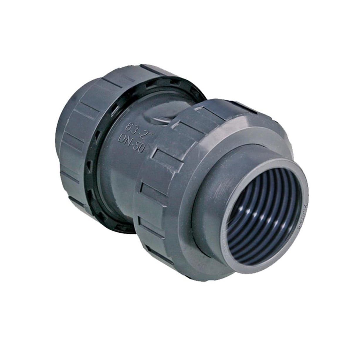 U-PVC TEK TARAF İÇTEN DİŞLİ YAYLI ÇEKVALF