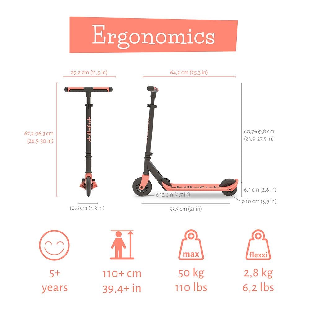 Flexxi - Katlanabilir 2 Tekerlekli Scooter - Flamingo