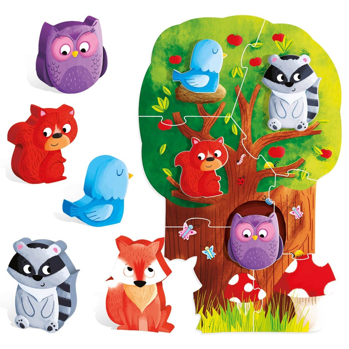 Headu Montessori First Puzzle The Forest (2-4 Yaş)
