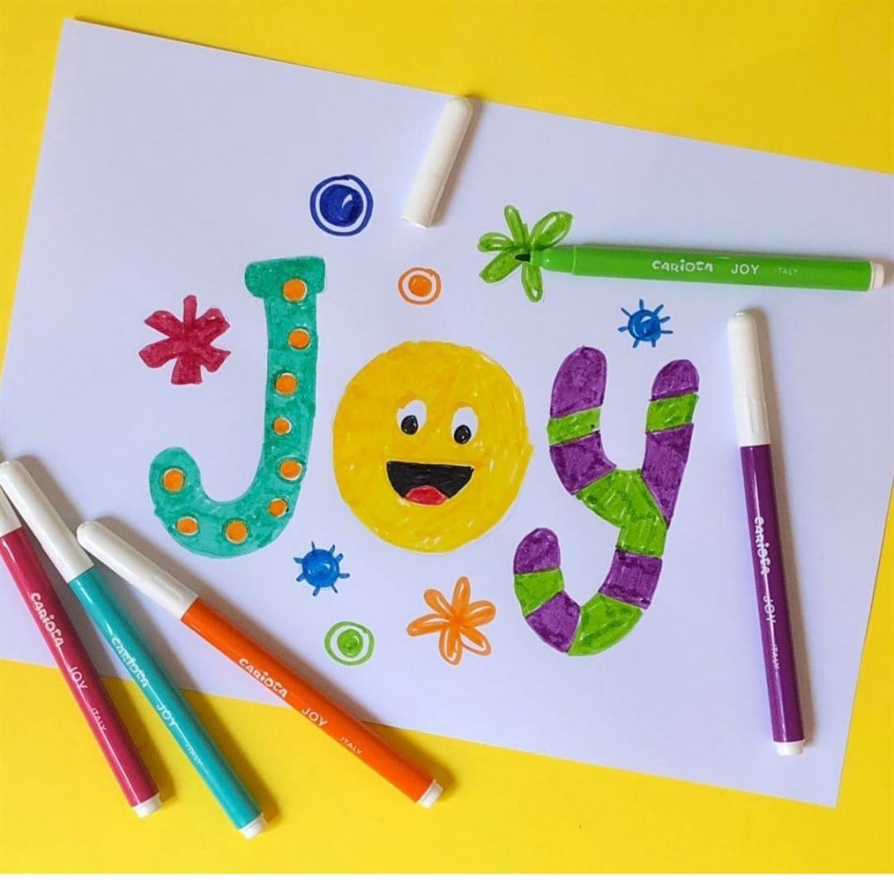 JOY SÜPER YIKANABİLİR KEÇELİ BOYA KALEMİ 6'LI