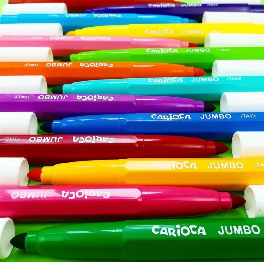 JUMBO SÜPER YIKANABİLİR KEÇELİ BOYA KALEMİ 24'LÜ