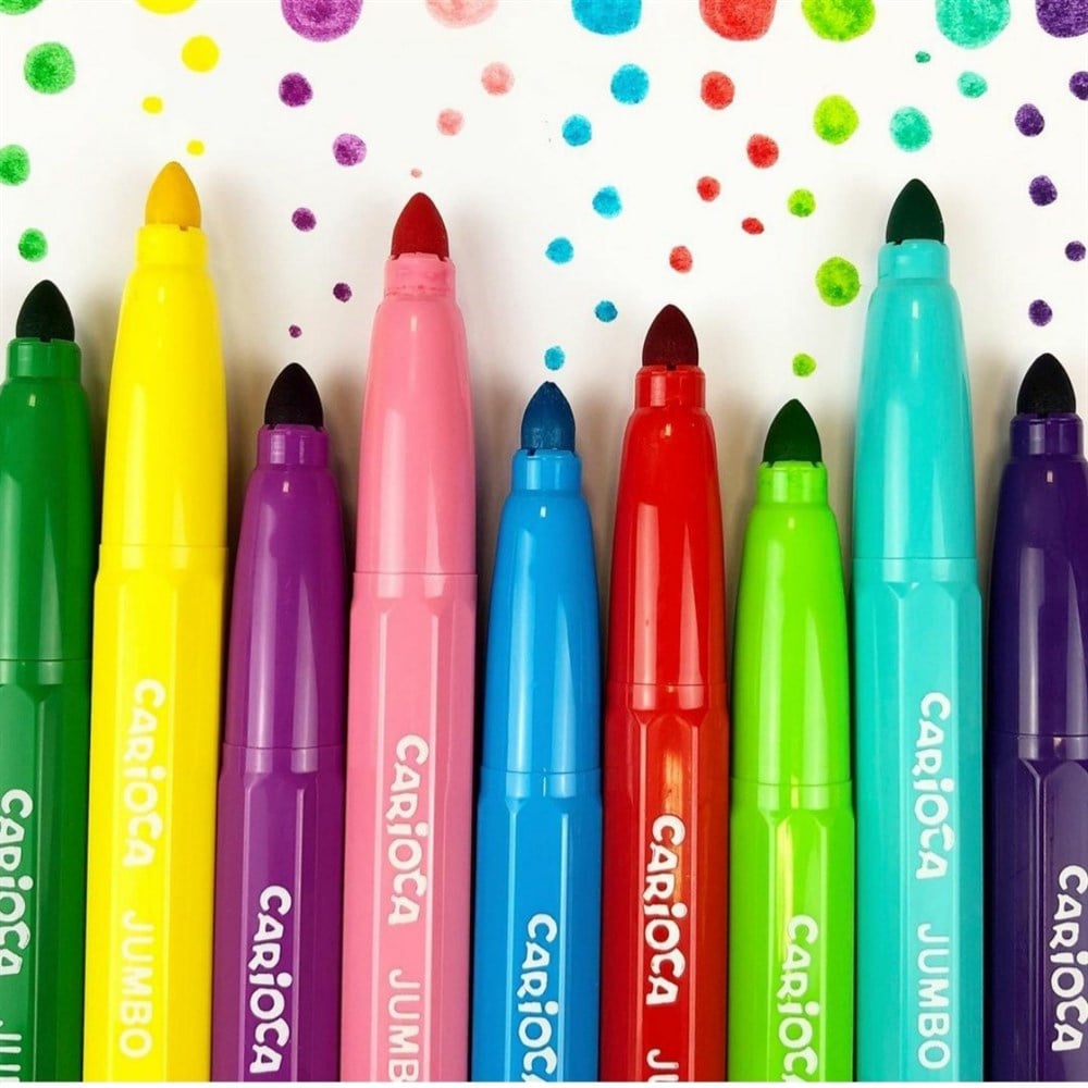 JUMBO SÜPER YIKANABİLİR KEÇELİ BOYA KALEMİ 12'Lİ