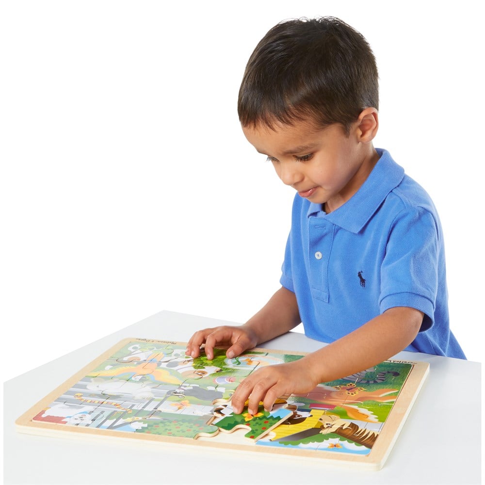 Melissa and Doug AHŞAP 24 PARÇA YAPBOZ - EVCİL HAYVANLAR