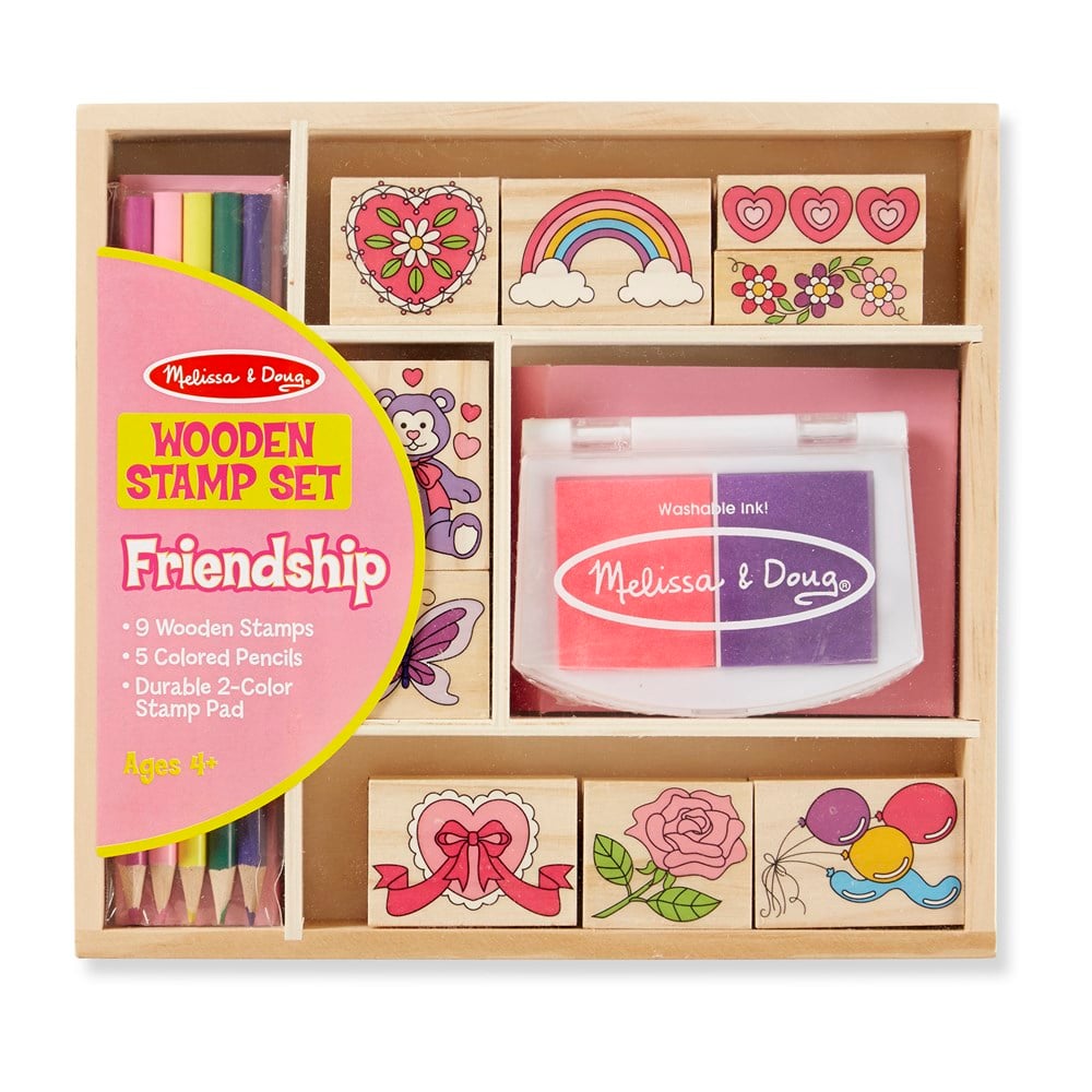 Melissa and Doug AHŞAP BASKI SETİ - ARKADAŞLIK