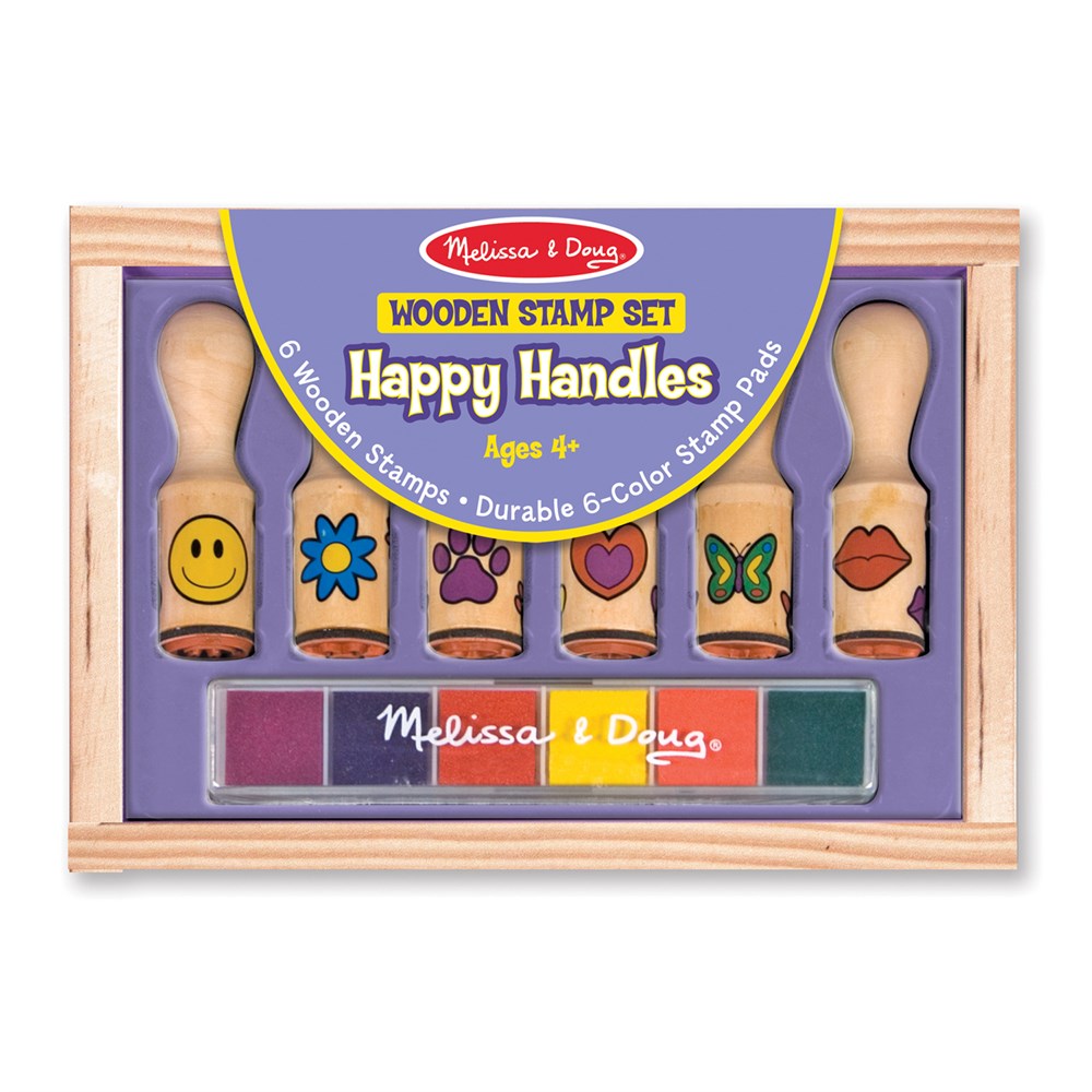 Melissa and Doug AHŞAP BASKI SETİ - MUTLU YÜZLER