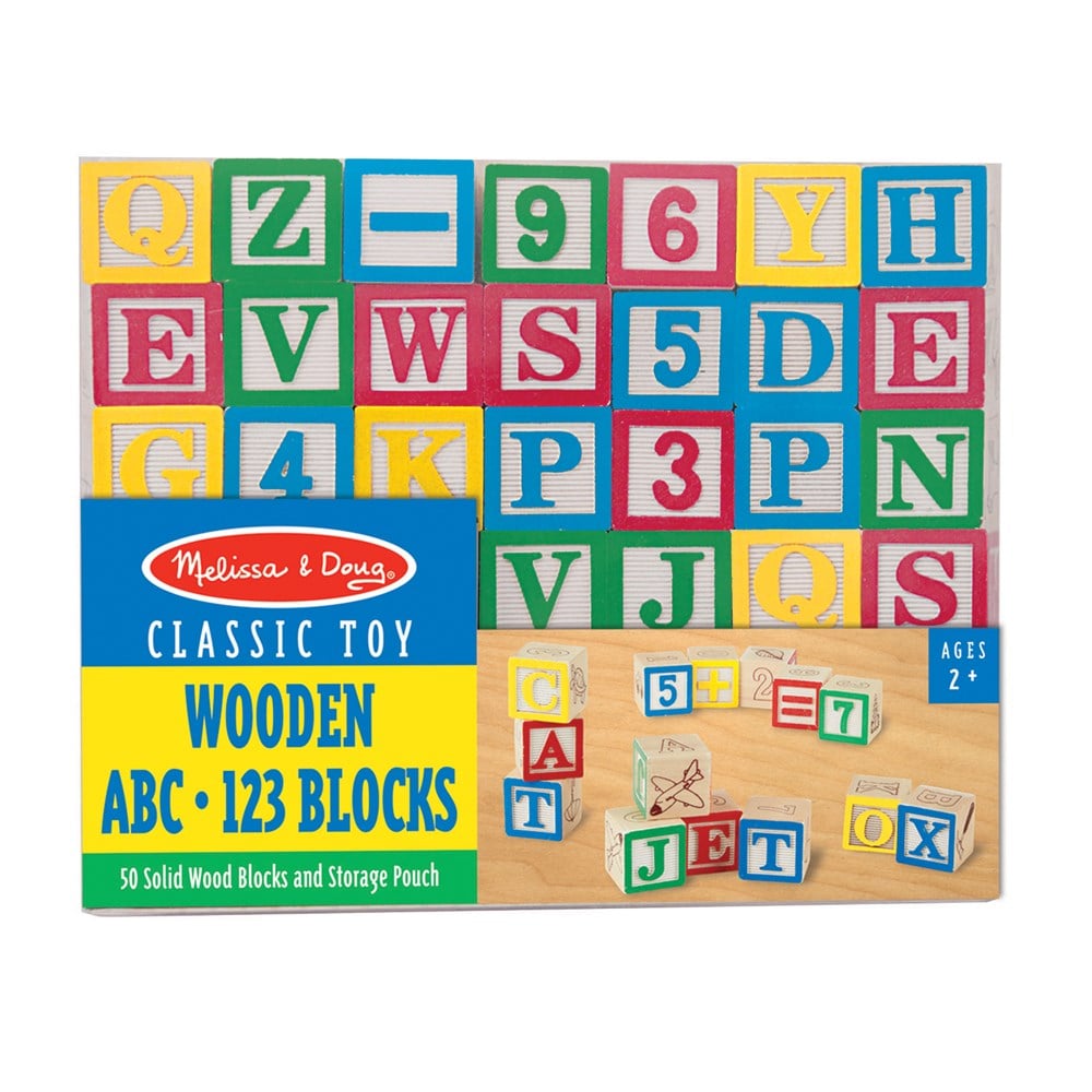 Melissa and Doug AHŞAP BLOKLAR ABC /123 