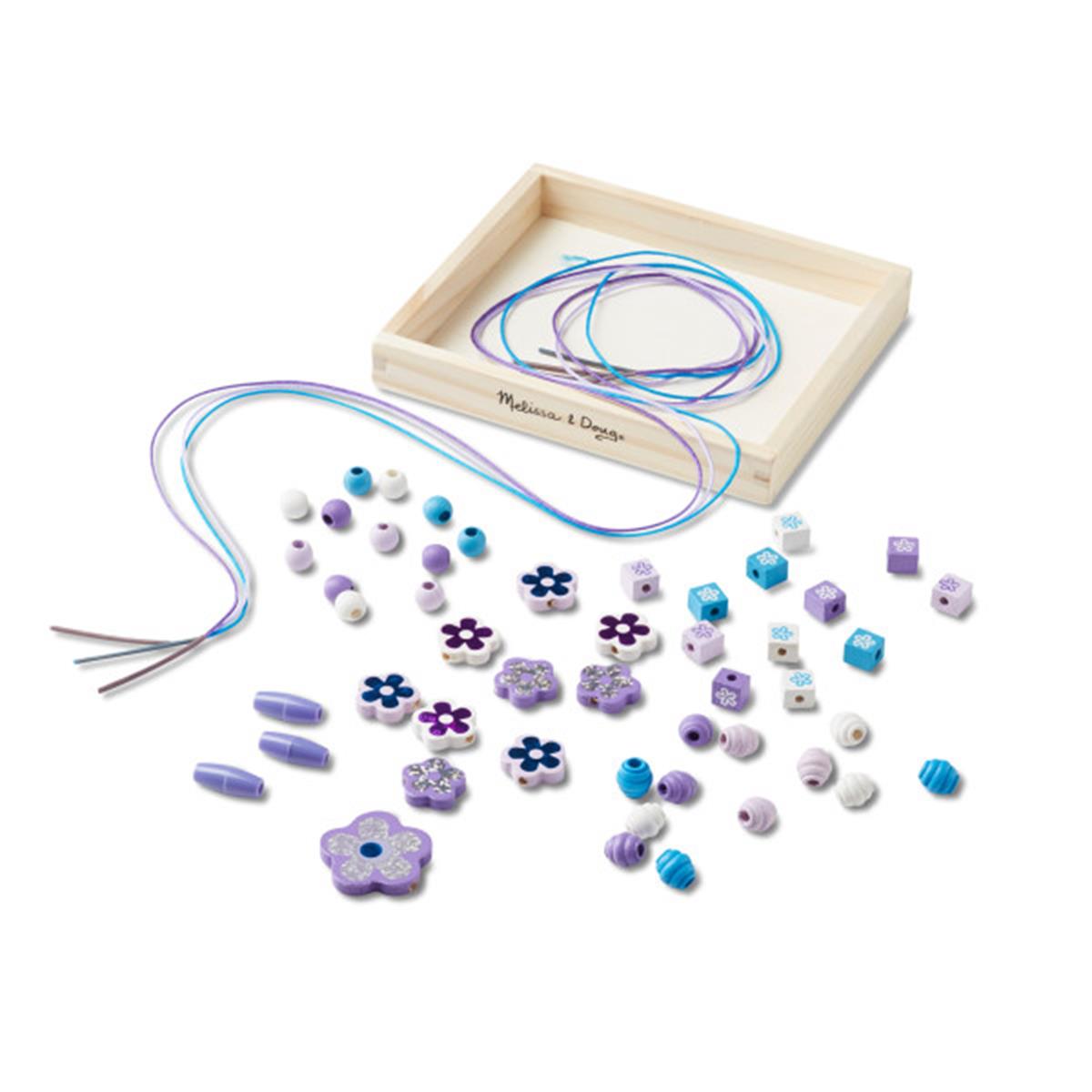 Melissa and Doug Ahşap Boncuk Dizme -Parıldayan Çiçekler