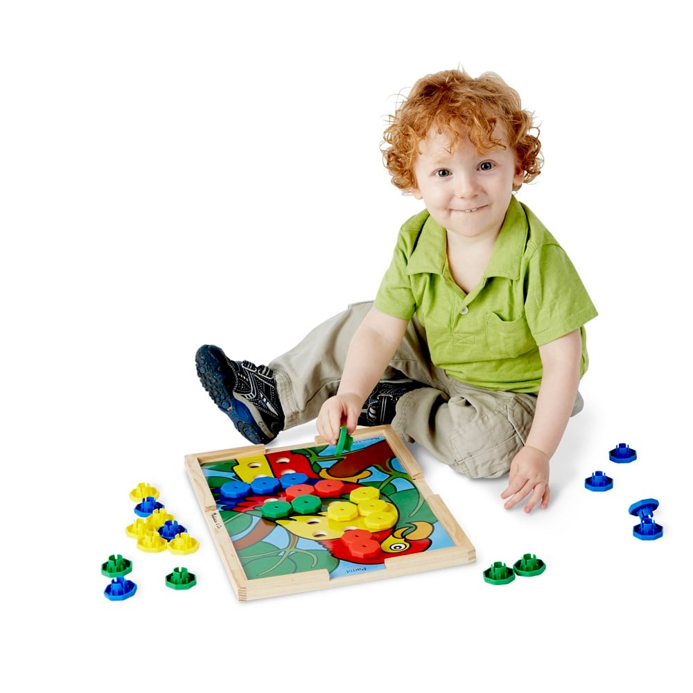 Melissa and Doug AHŞAP DİZ YERLEŞTİR RENKLER