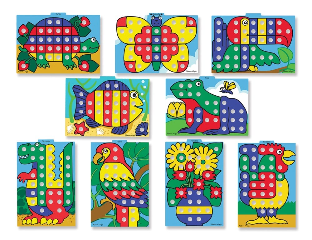 Melissa and Doug AHŞAP DİZ YERLEŞTİR RENKLER
