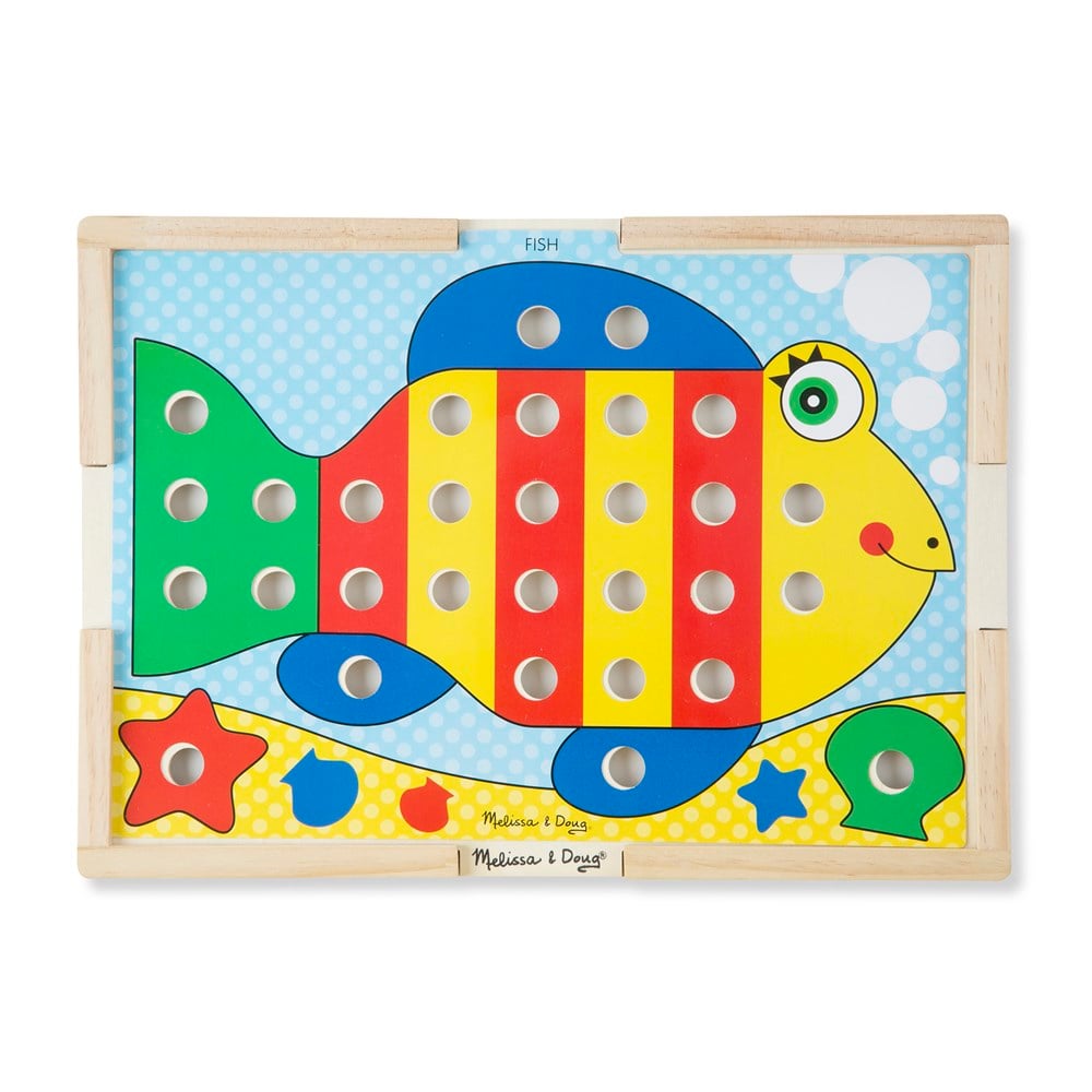 Melissa and Doug AHŞAP DİZ YERLEŞTİR RENKLER